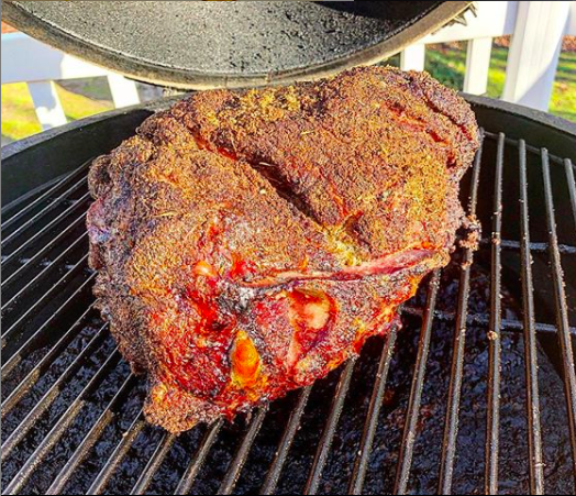 Pork butt big green egg sale
