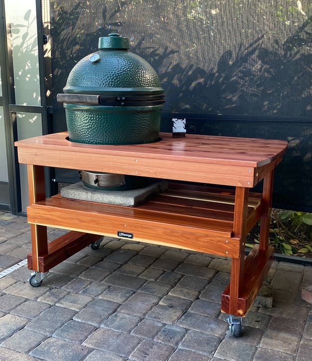 Top 4 Lumbers for Building Your Big Green Egg Table - JJGeorge